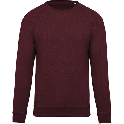 Herensweater BIO ronde hals raglanmouwen