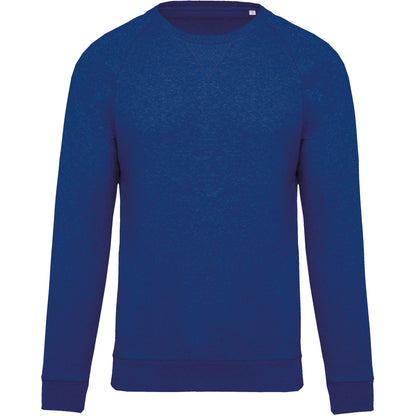 Herensweater BIO ronde hals raglanmouwen