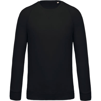 Herensweater BIO ronde hals raglanmouwen