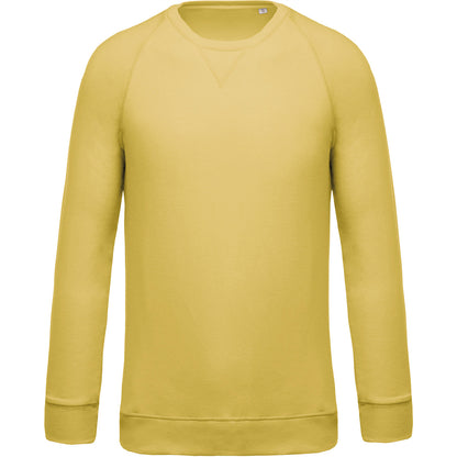 Herensweater BIO ronde hals raglanmouwen