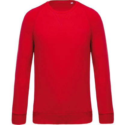 Herensweater BIO ronde hals raglanmouwen
