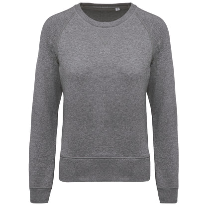 Damessweater BIO ronde hals raglanmouwen