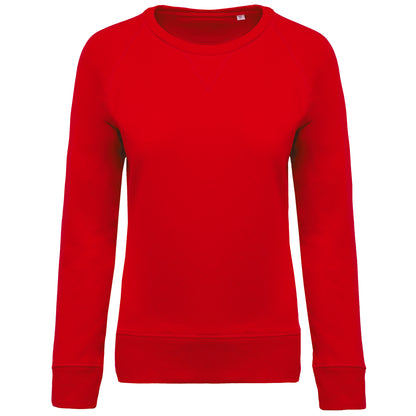 Damessweater BIO ronde hals raglanmouwen