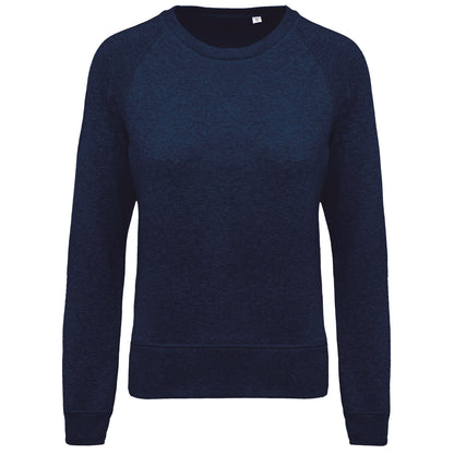 Damessweater BIO ronde hals raglanmouwen