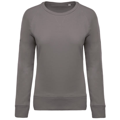 Damessweater BIO ronde hals raglanmouwen