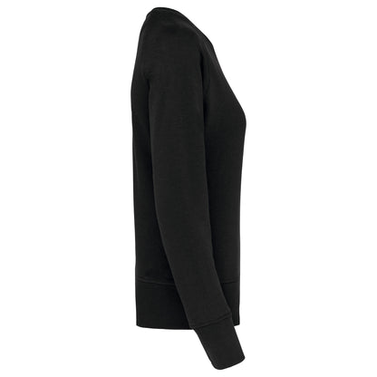 Damessweater BIO ronde hals raglanmouwen