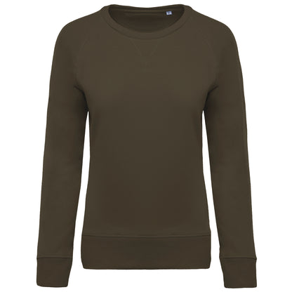 Damessweater BIO ronde hals raglanmouwen