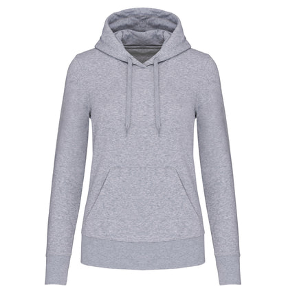 Ecologische damessweater met capuchon