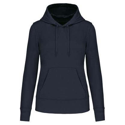 Ecologische damessweater met capuchon