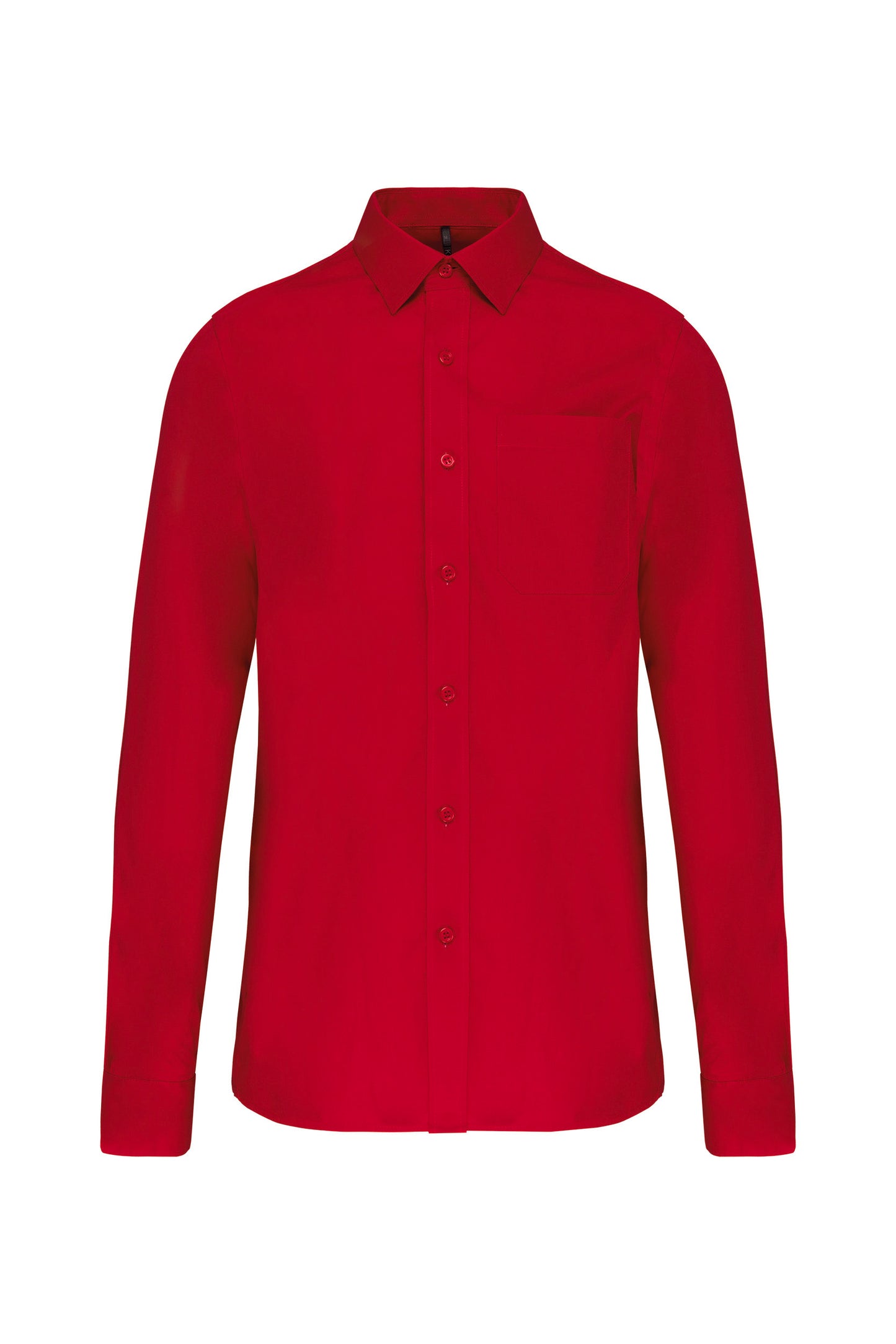 Heren poplin overhemd lange mouwen