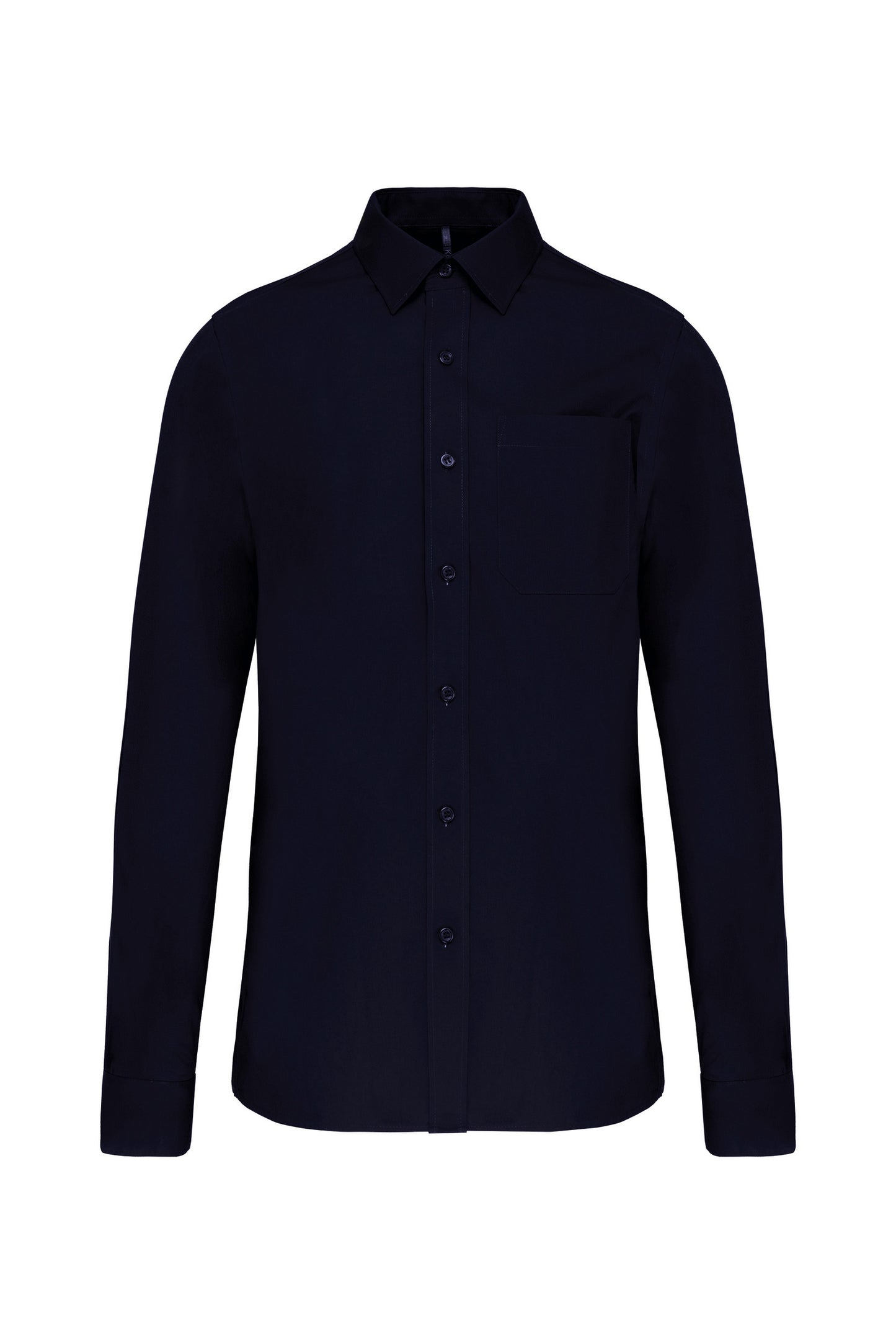 Heren poplin overhemd lange mouwen