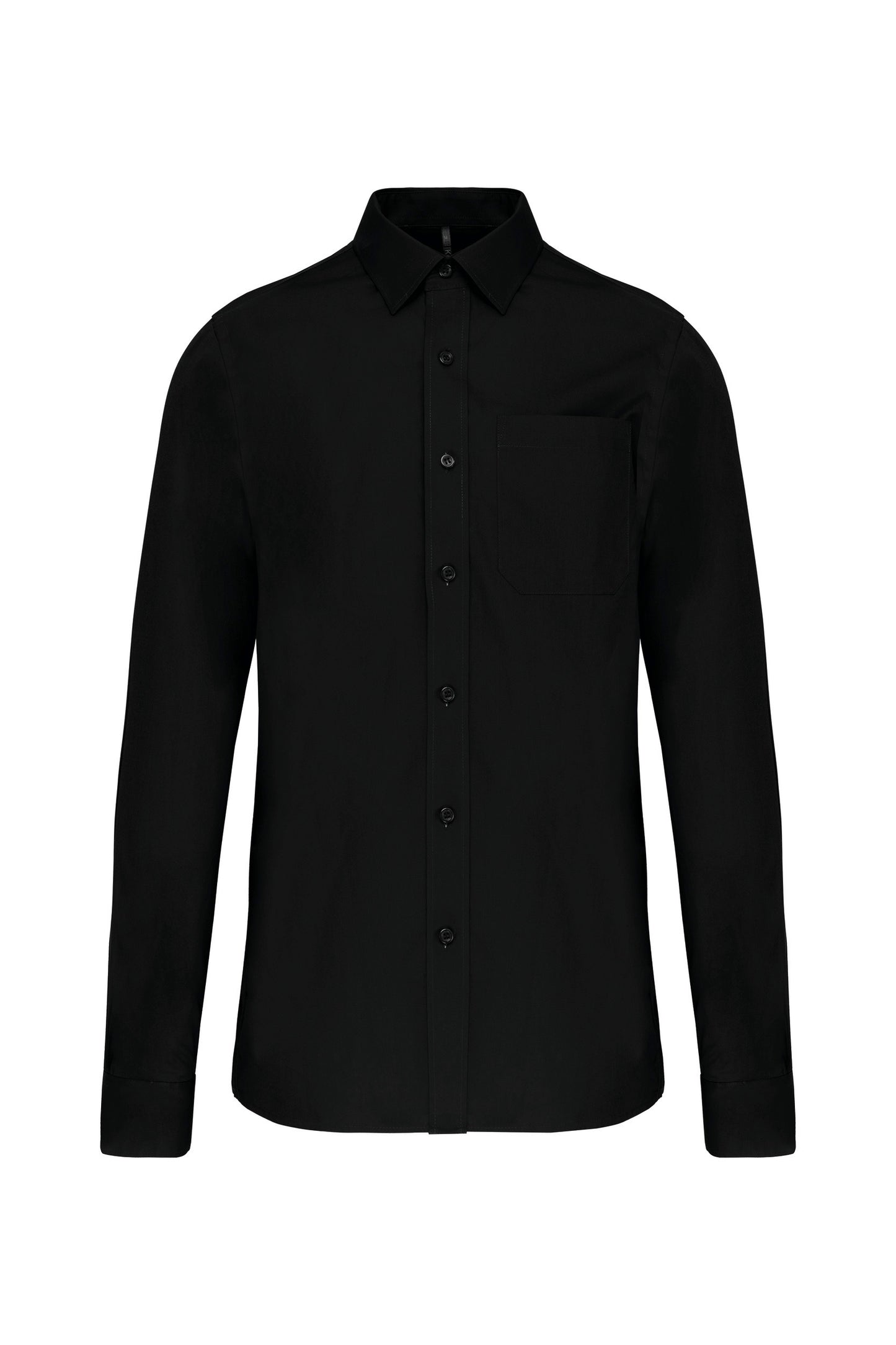 Heren poplin overhemd lange mouwen