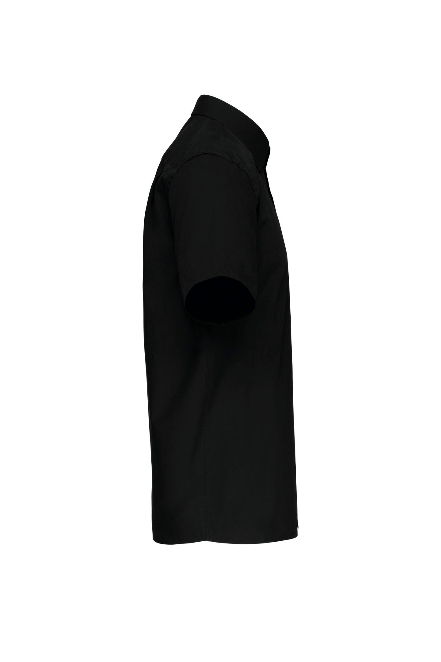 Heren poplin overhemd korte mouwen
