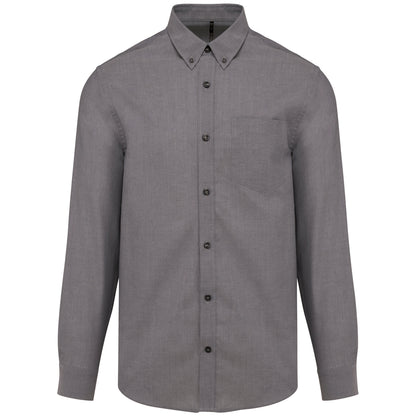 Heren oxford overhemd lange mouwen