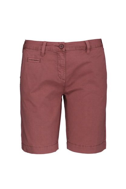 Damesbermuda met verwassen look