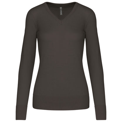Dames pullover met v-hals