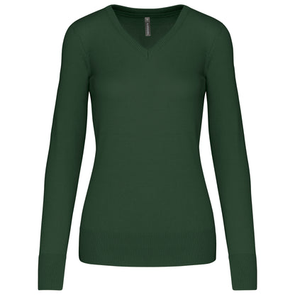 Dames pullover met v-hals