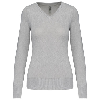 Dames pullover met v-hals