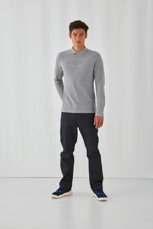 Men's long-sleeve polo shirt