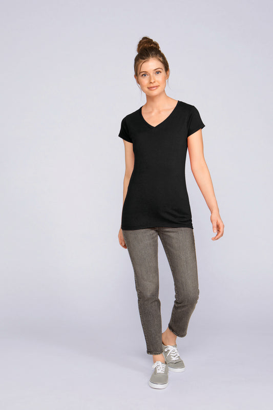 Softstyle Fitted Ladies' V-neck T-shirt