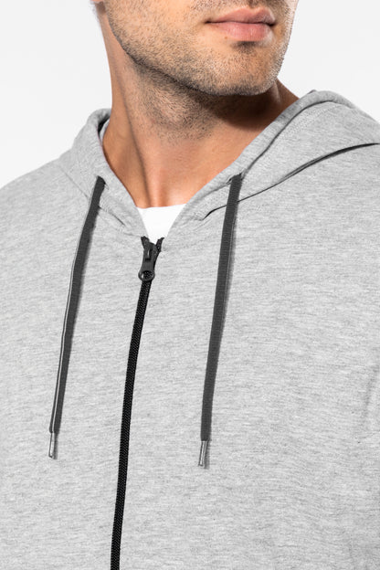 Hooded vestje in licht katoen