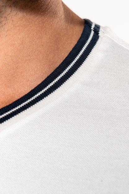 Heren-t-shirt piqué ronde hals