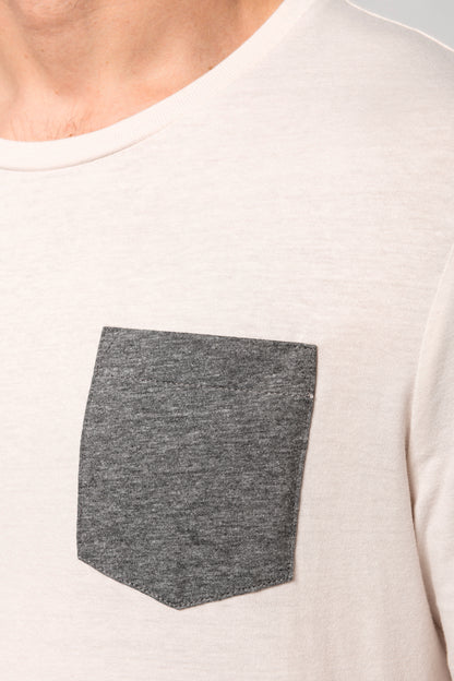 T-shirt BIO-katoen met borstzakje