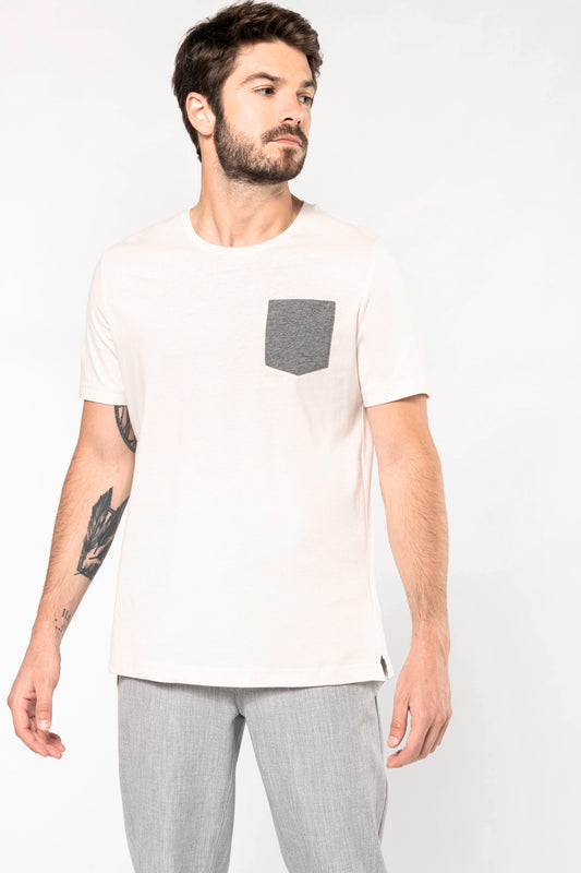 T-shirt BIO-katoen met borstzakje