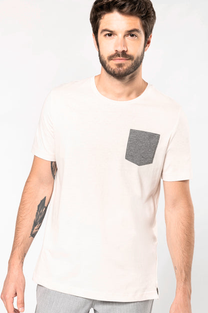 T-shirt BIO-katoen met borstzakje