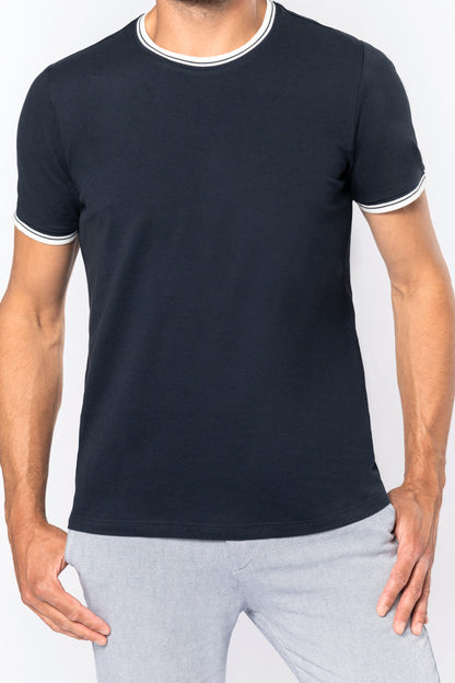 Heren-t-shirt piqué ronde hals