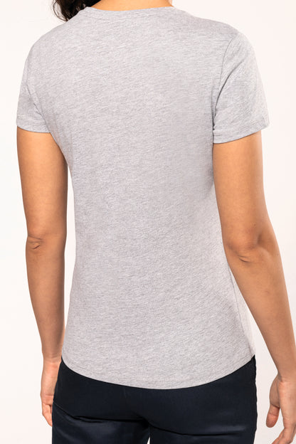 Dames t-shirt ronde hals korte mouwen
