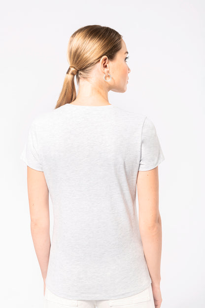 Dames t-shirt ronde hals korte mouwen