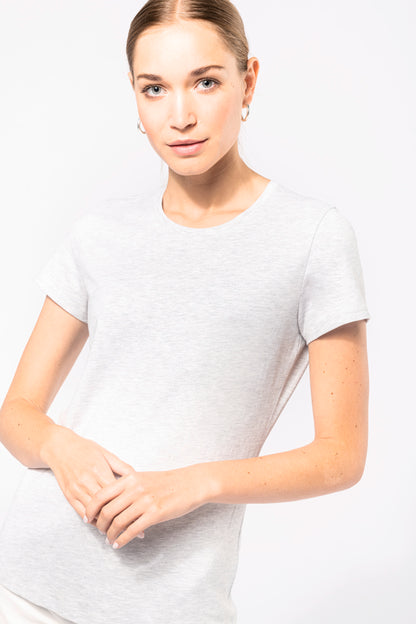Dames t-shirt ronde hals korte mouwen