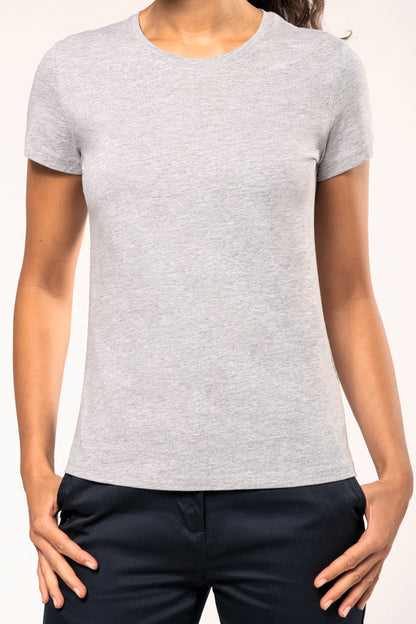 Dames t-shirt ronde hals korte mouwen
