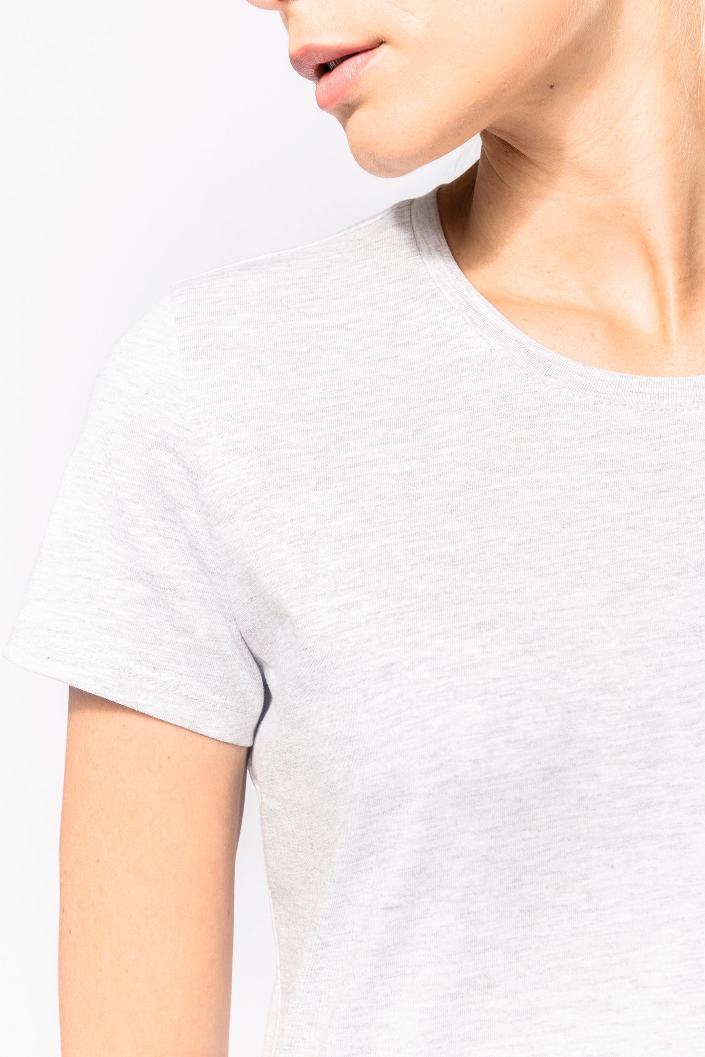 Dames t-shirt ronde hals korte mouwen