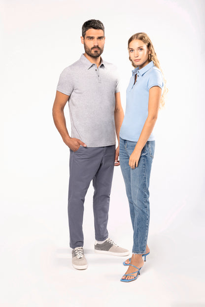 Damespolo korte mouwen van jersey