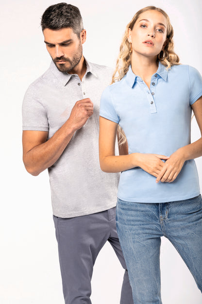 Damespolo korte mouwen van jersey