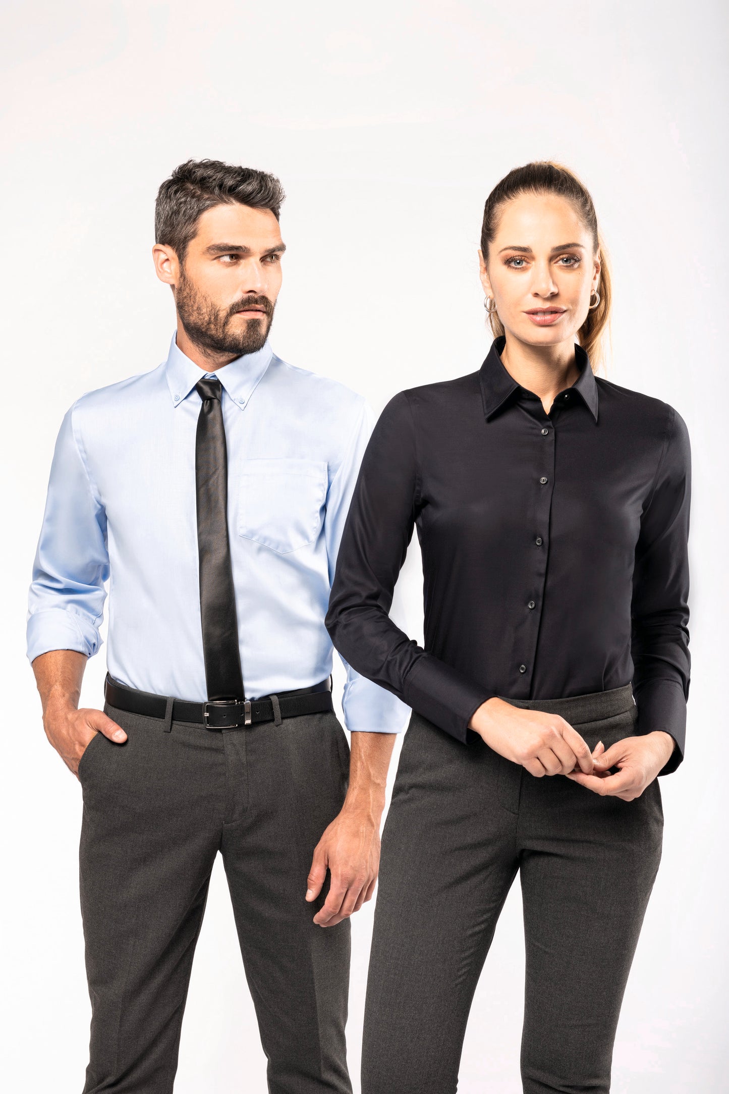Dames non-iron blouse lange mouwen