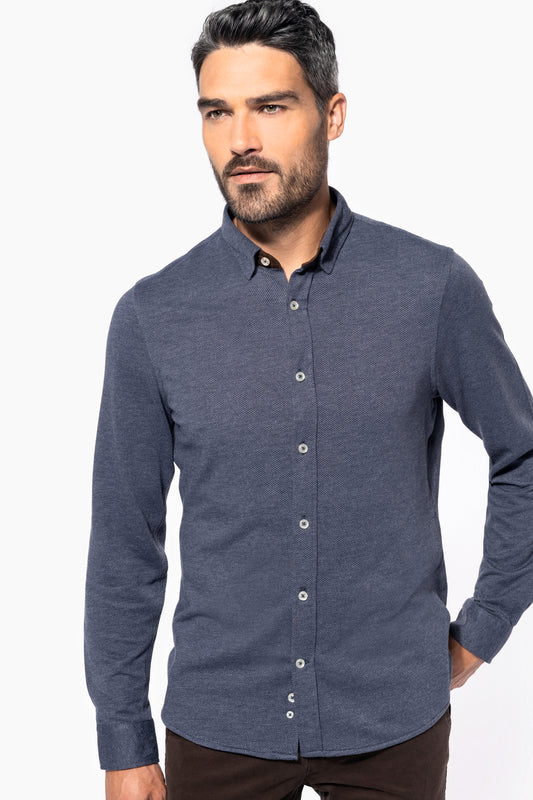 Jacquard overhemd  lange mouwen