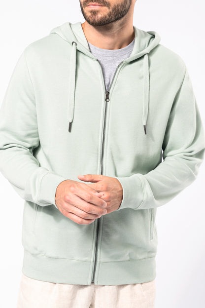 Ecologische uniseks sweater met capuchon en rits