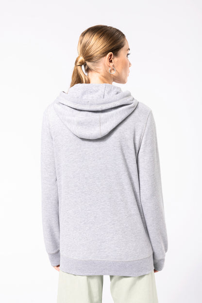 Ecologische uniseks sweater met capuchon en rits
