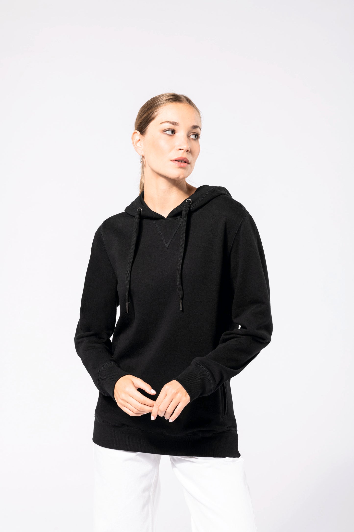 Ecologische uniseks sweater met capuchon