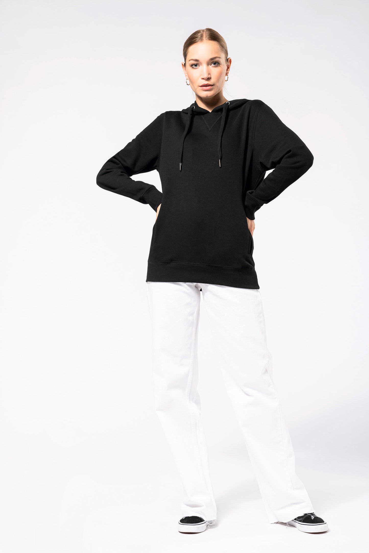 Ecologische uniseks sweater met capuchon