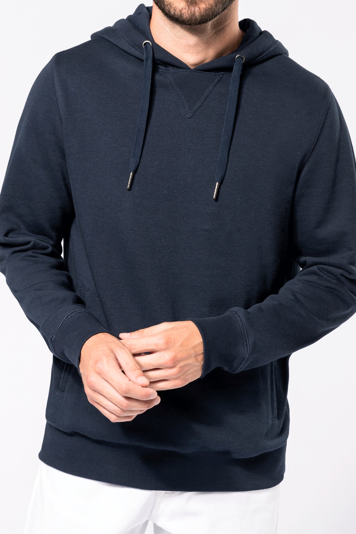 Ecologische uniseks sweater met capuchon