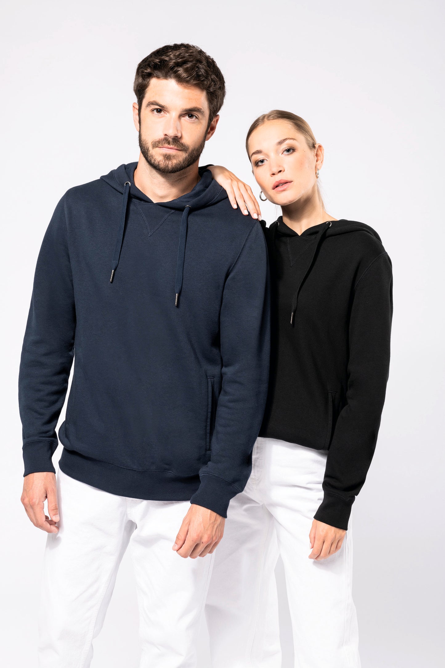 Ecologische uniseks sweater met capuchon