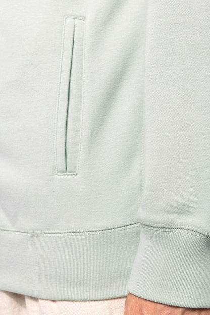Ecologische uniseks sweater met capuchon en rits