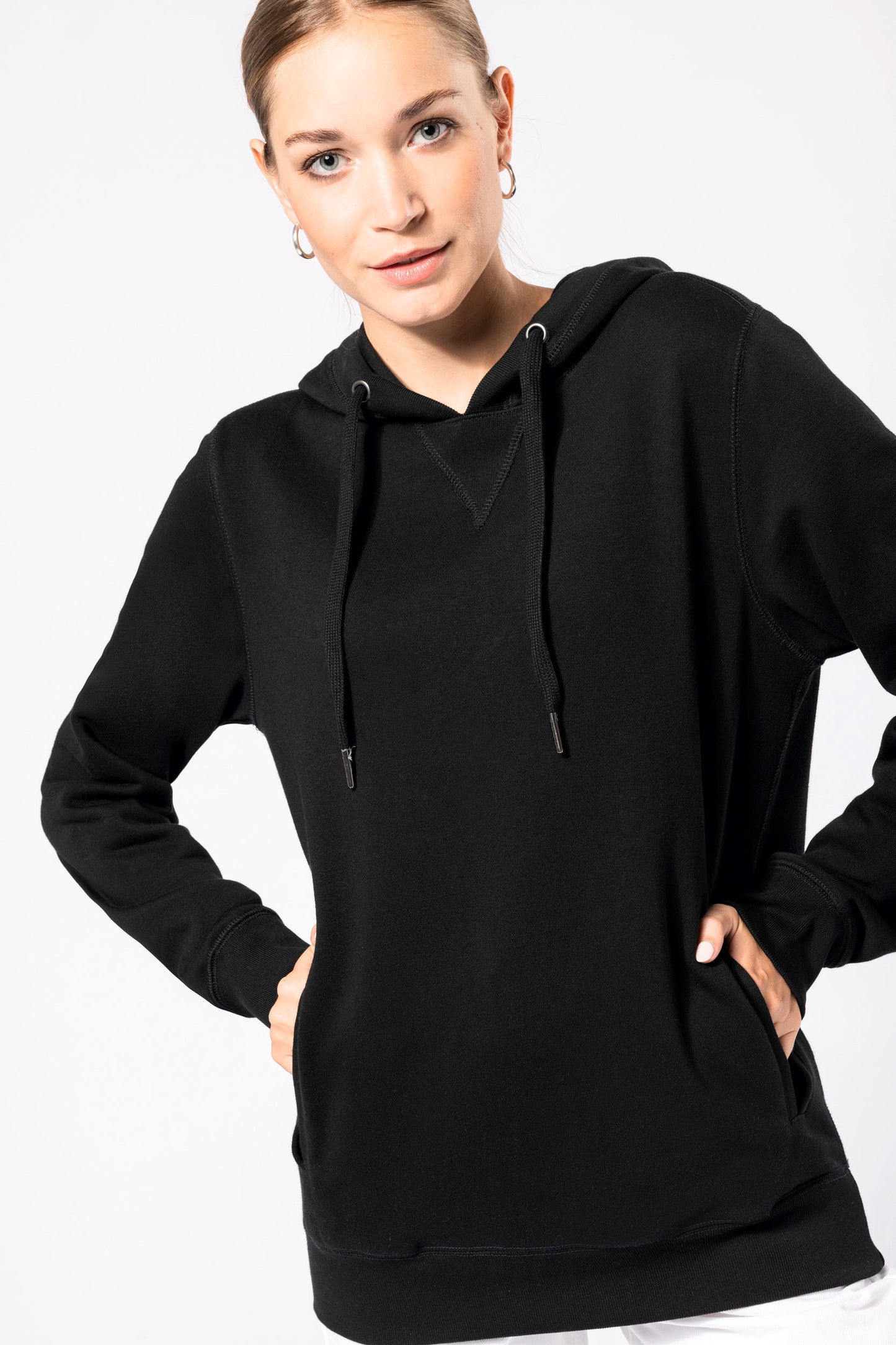 Ecologische uniseks sweater met capuchon