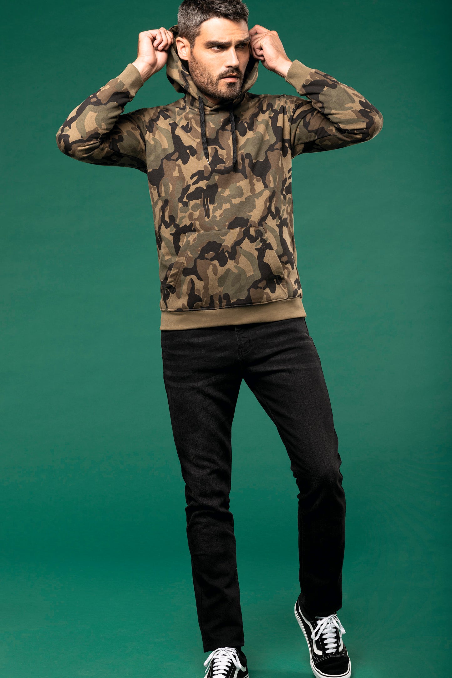 Herensweater met capuchon