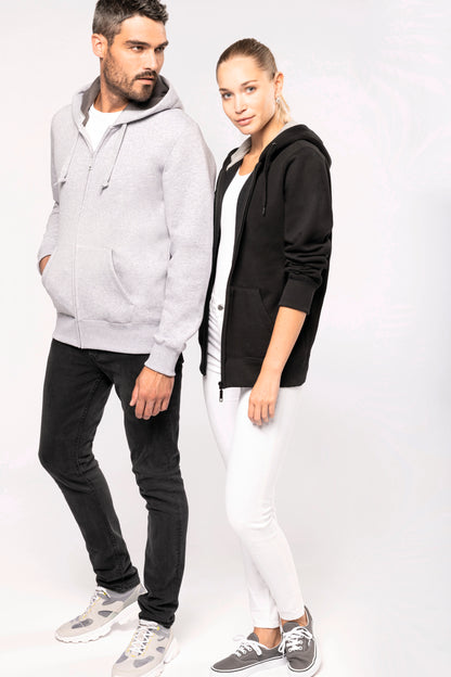 Hooded sweater met rits