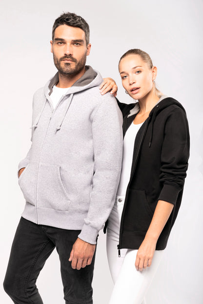 Hooded sweater met rits